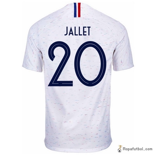 Camiseta Francia Replica Segunda Ropa Jallet 2018 Blanco